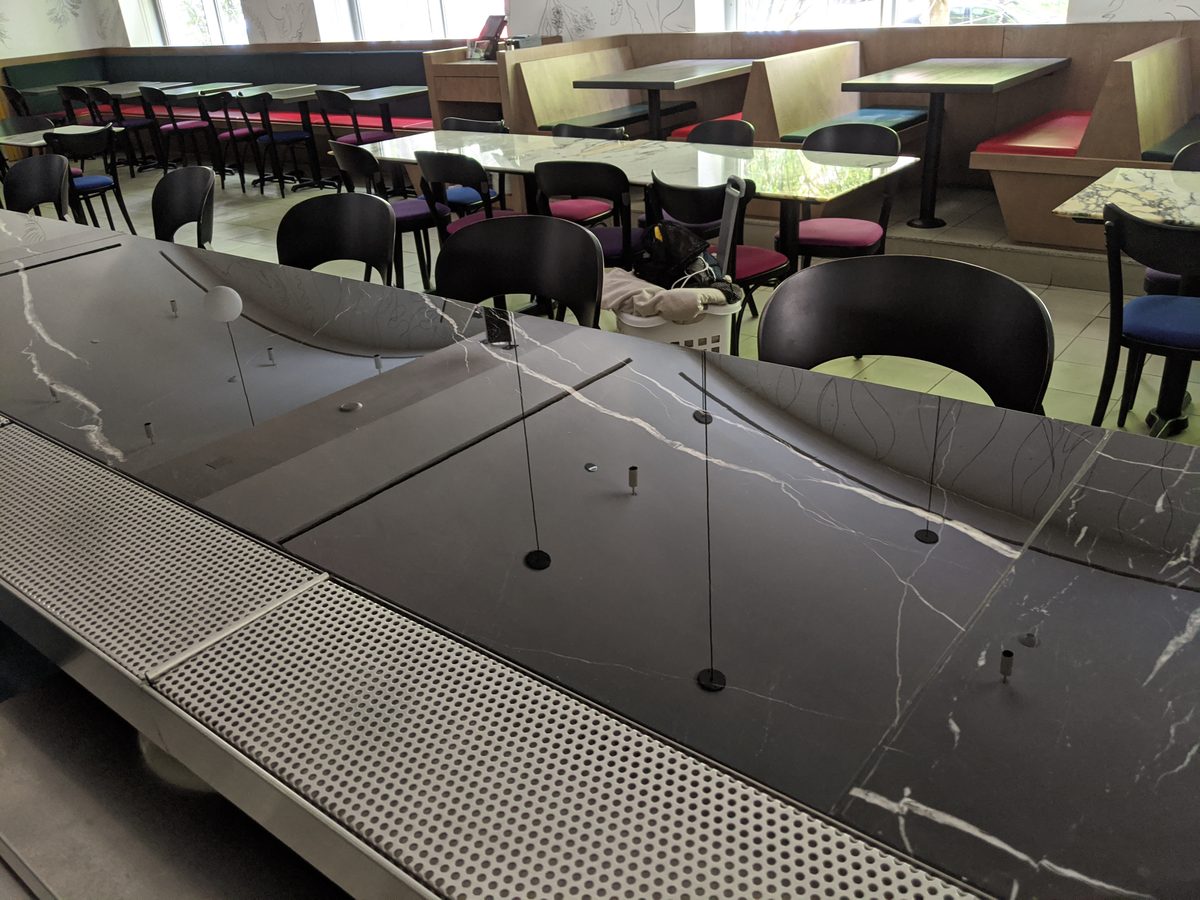 Museum of Contemporary Art Chicago bar with Tuffskin gloss