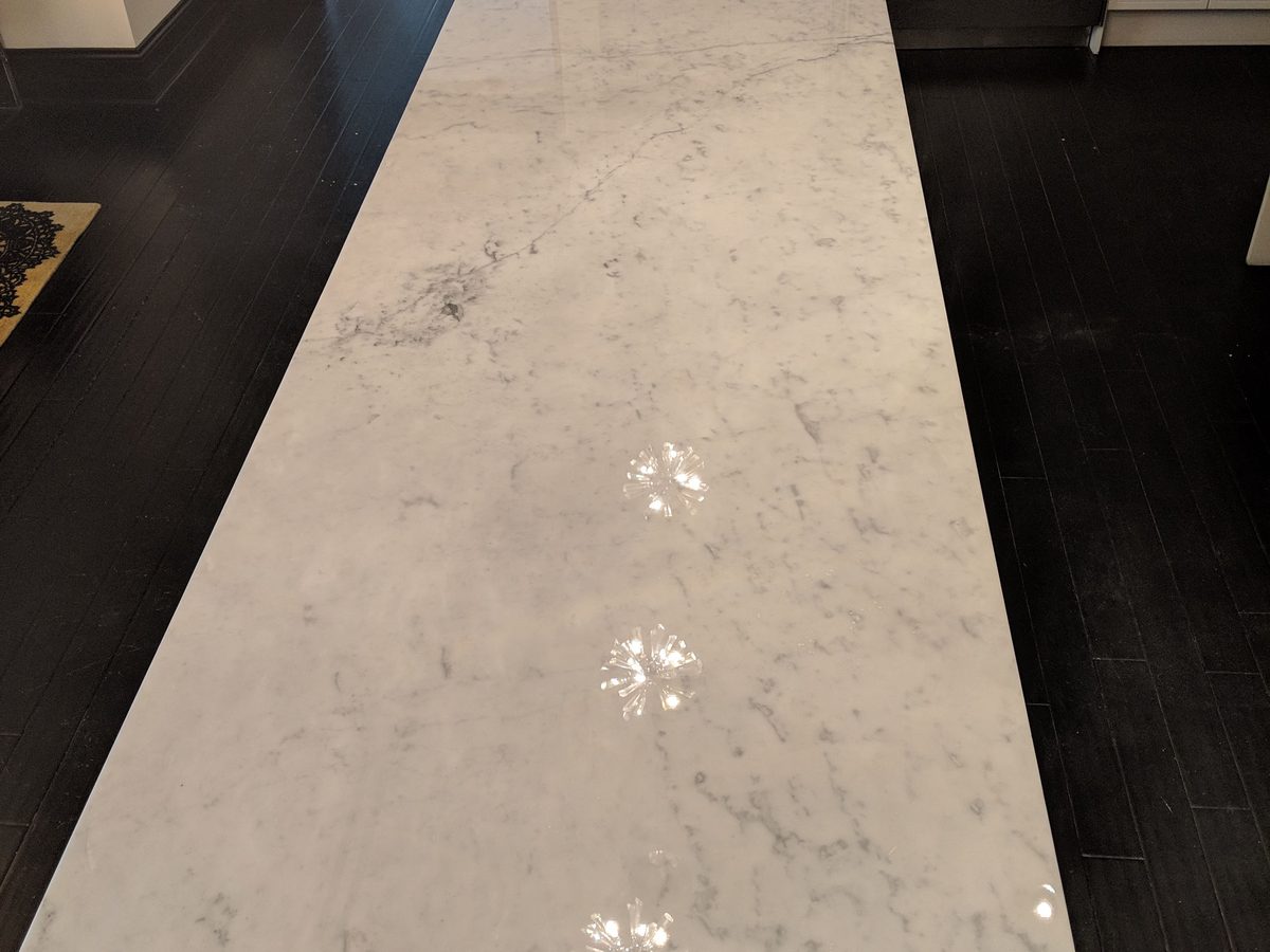 Waldorf Astoria presidential suite marble after restoration and Tuffskin